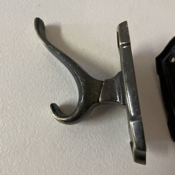 Vintage Antique Brass Hooks JCPenney garment Bath Robe Hooks 4074 - Picture 4 of 6